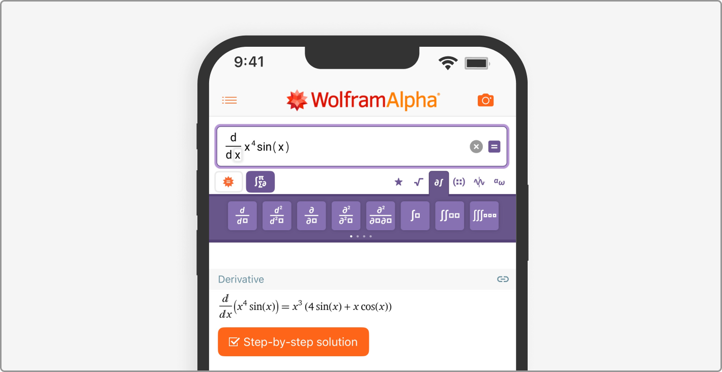 Wolframalpha math input